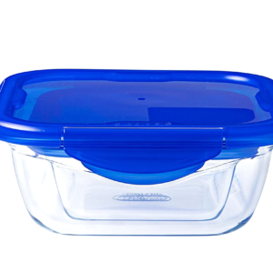 Pyrex Cook & Go Glass Square Dish W/ Lid - 0.8L
