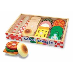 Melissa & Doug Sandwich Making Set Wooden Play Food