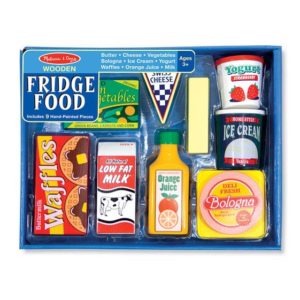 Melissa & Doug Fridge Food Set Wooden Play Food