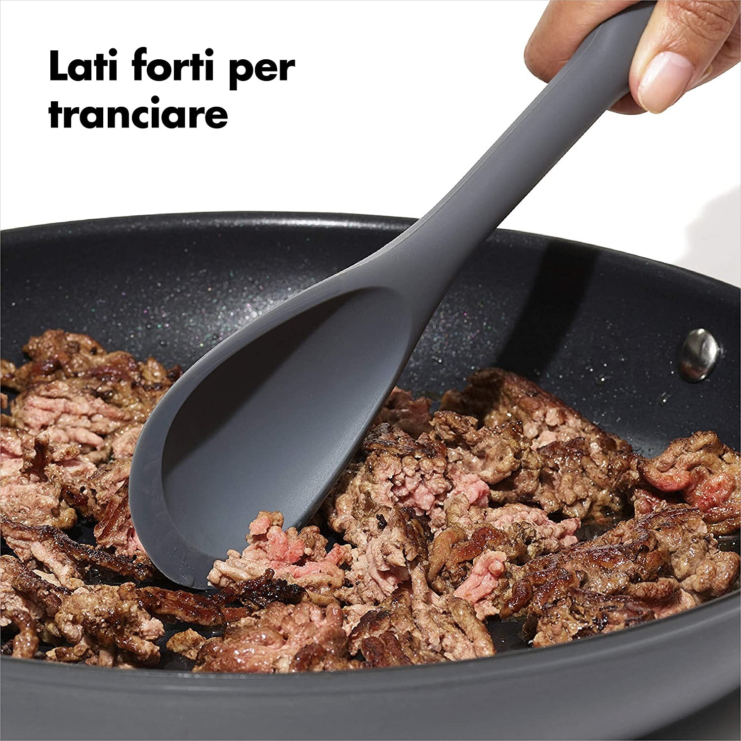 OXO Silicone Chop & Stir Cooking Spoon - Image 3