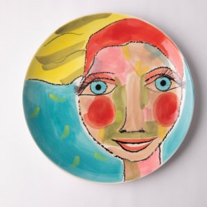 Olivia Artist Lady Side Plate