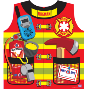 Smart Play Fantasy Play Professions Apron Fire Fighter