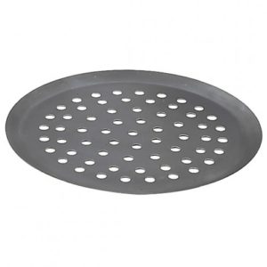 De Buyer Round Tray Perforated Steel, 28cm