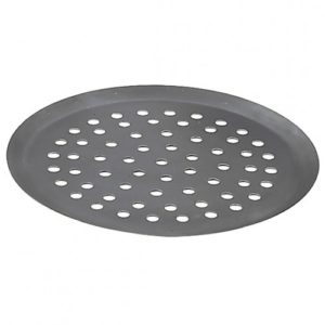 De Buyer Round Tray Perforated Steel, 32cm