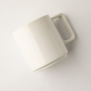 Omada Flat Stackable Mug 400ml White