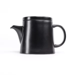 JAN Flat Stackable Tea Pot Black