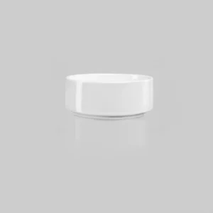 JAN Flat Stackable Nibble Bowl White