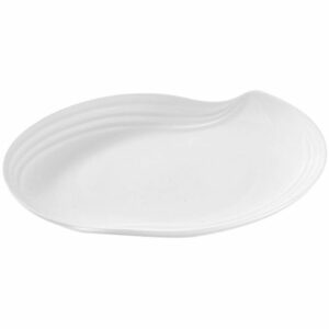 Noritake Arctic White Wave Platter, 26cm