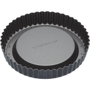 MasterClass Non-Stick Raised Loose Base Fluted Flan Tin, 20cm