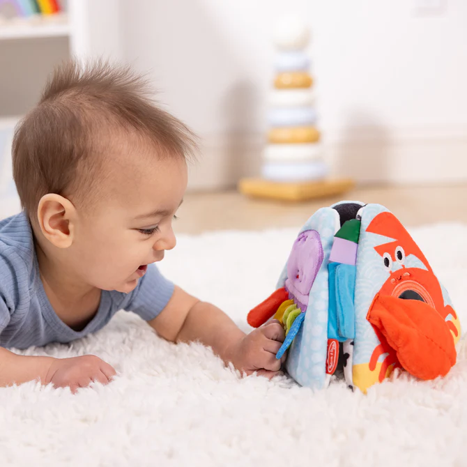 Melissa & Doug Ocean Tummy Time Triangle Baby Toy - Image 2