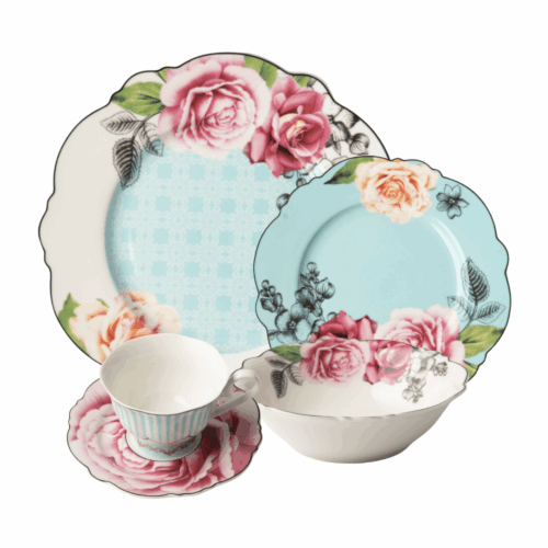 Jenna Clifford Wavy Rose Dinner Set 20pc