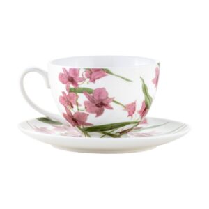 Maxwell&WilliamsRoyalBotanicGardensOrchidsCup&Saucer240mlpink