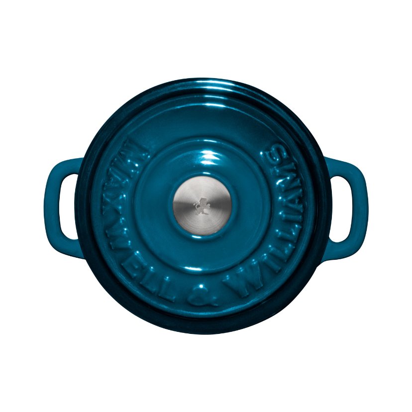 Maxwell & Williams Cast Iron Mini Cocotte 260ml, Midnight Blue - Image 3