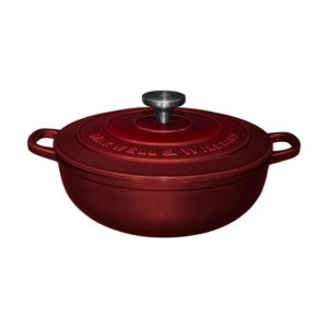 Maxwell&WilliamsCastIronRoundCasserole26cm,Merlot