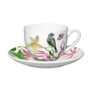 Maxwell&WilliamsEloiseShortLyricCup&Saucer240mlYellowRobin
